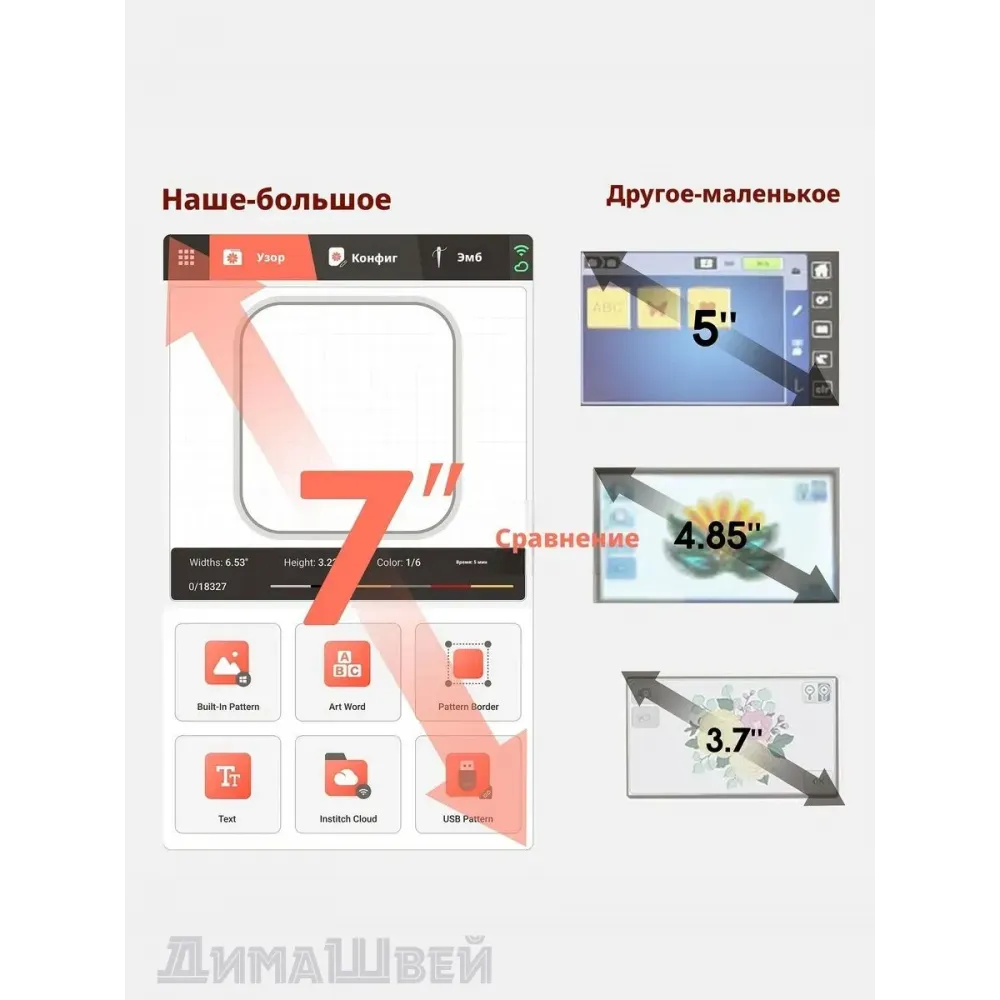 Швейно-вышивальная машина Poolin EOC07